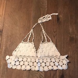 FREE PEOPLE Crochet Crop